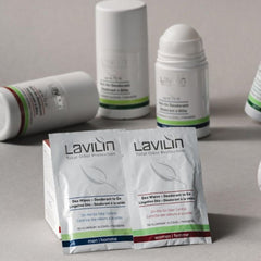 Lavilin deodorant wet wipes for men, 10 sheets