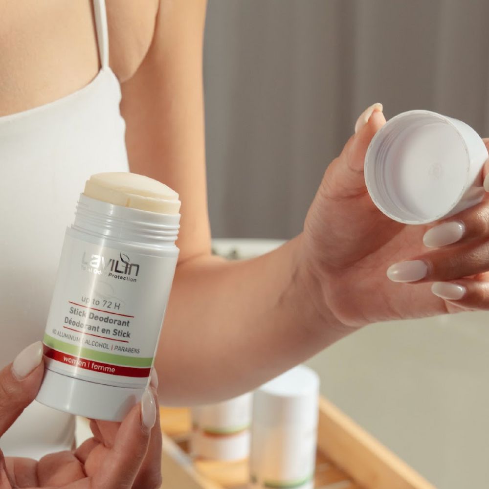 Lavilin 72-Hour Natural Deodorant Stick for Women – Aluminum-Free, Sensitive Skin Formula