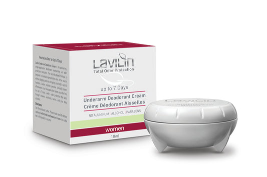 Lavilin 7-day underarm deodorant cream for women, box