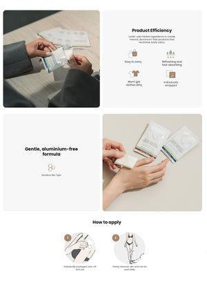 Lavilin deodorant wipes: product efficiency, gentle aluminium-free formula, how to use